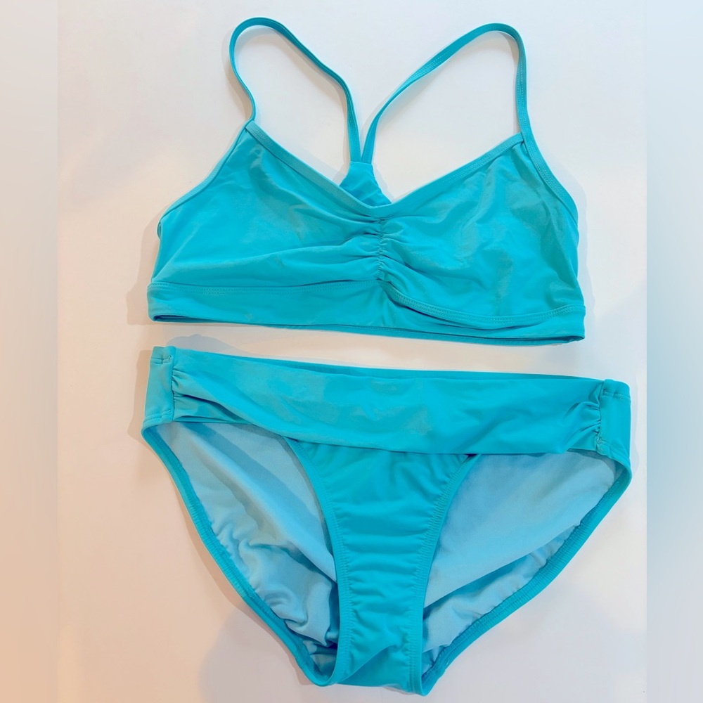 ATHLETA Sz Med Turquoise Bikini Set